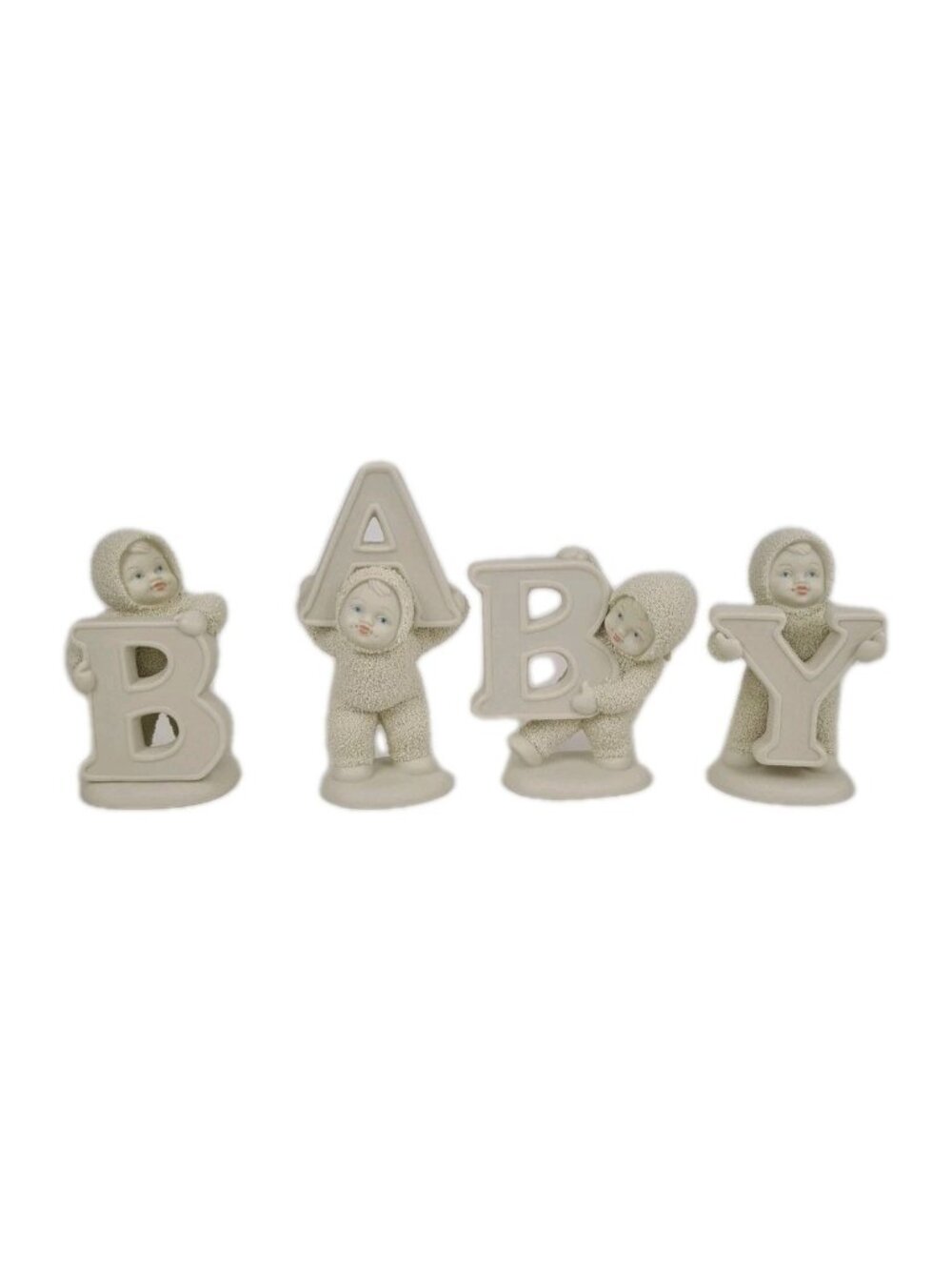 Department 56 SNOWBABIES "And That Spells Baby" 4 Pc Village Figurines 68923
